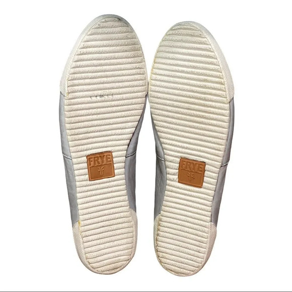 FRYE Melanie T-Strap Slip-On Flat in Ice Grey Blue - Picture 7 of 8